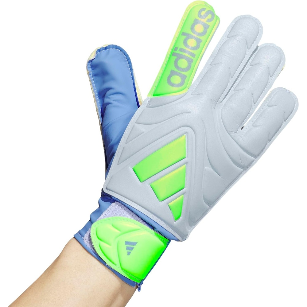 image:imageadidas UnisexAdult Copa Club Goalie Soccer GlovesBlue FusionHalo BlueLucid Lemon