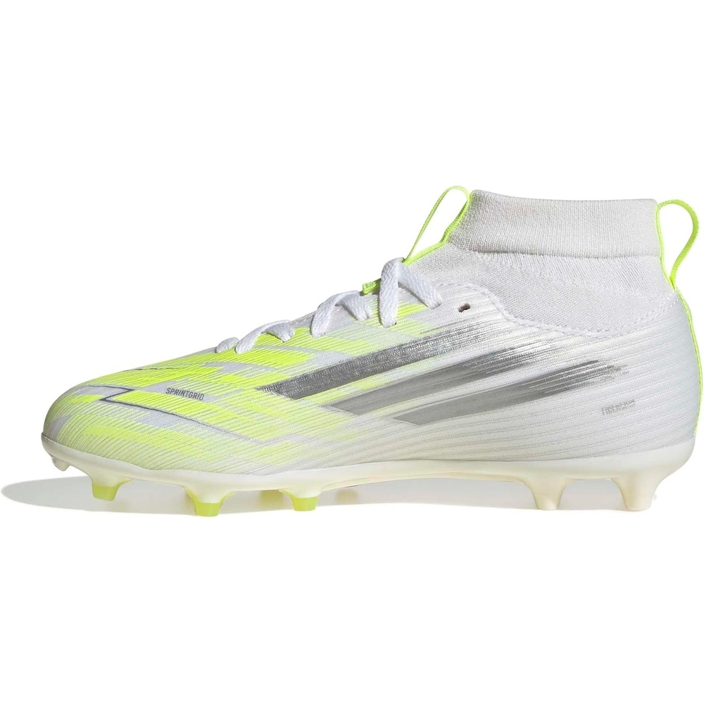 image:imageadidas UnisexChild F50 Sparkfusion League Mid Cut Firm GroundArti SneakerWhiteIron MetallicYellow