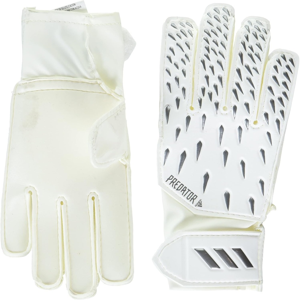 image:imageadidas UnisexChild Training Predator GloveWhiteGreyBlackIron Metallic