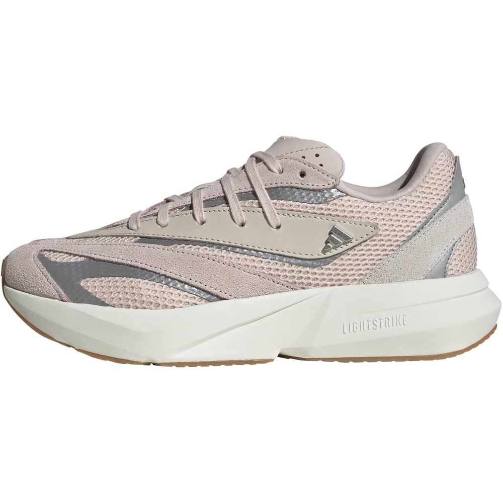 image:imageadidas Womens Lightstride SneakersPutty MauveSilver MetallicOff White