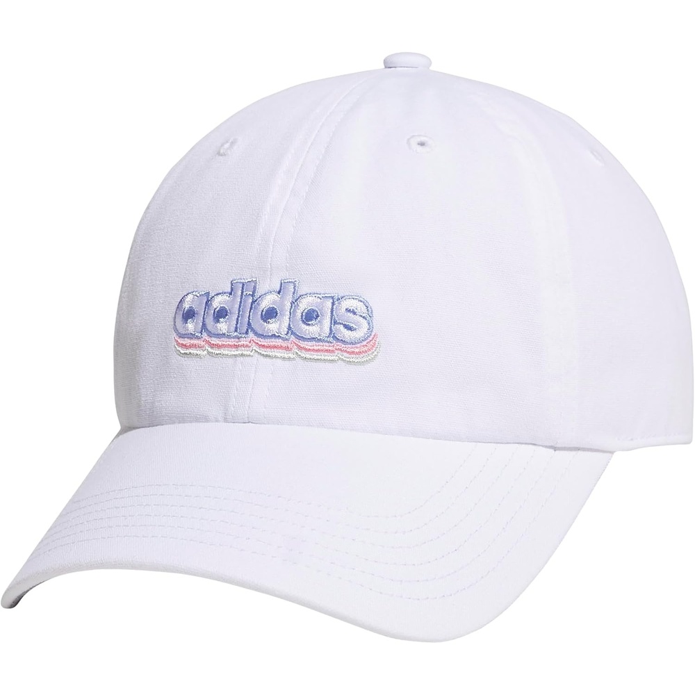 image:imageadidas Womens Saturday 20 Graphic HatWhiteLinen GreenSemi Pink Spark20Graphic