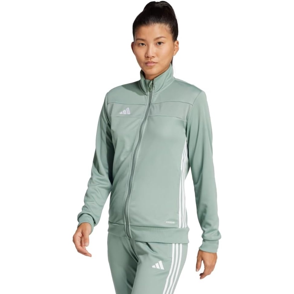 image:imageadidas Womens Tiro Essentials Training JacketSilver GreenWhite