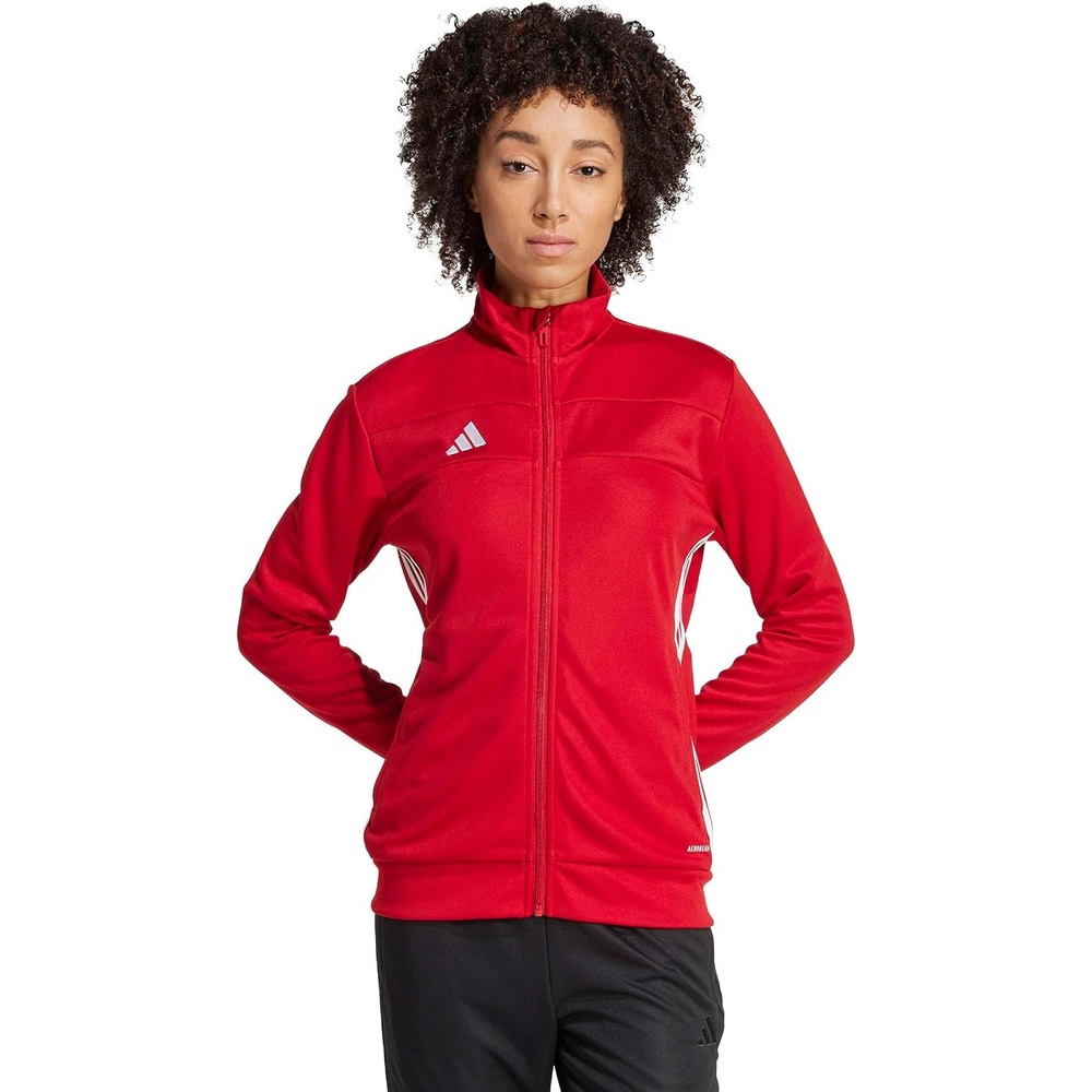 image:imageadidas Womens Tiro Essentials Training JacketTeam Power Red White