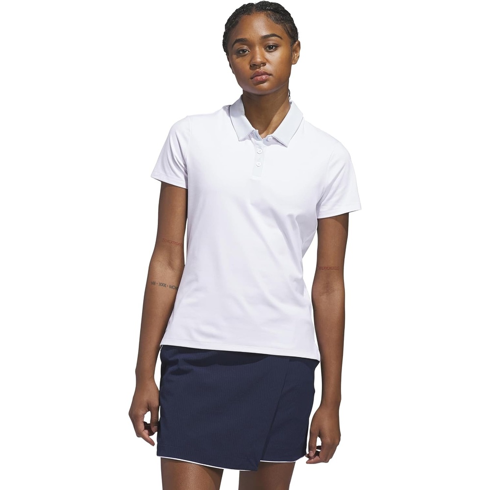 image:imageadidas Womens Ultimate365 Grid Climacool PoloCrystal Sky