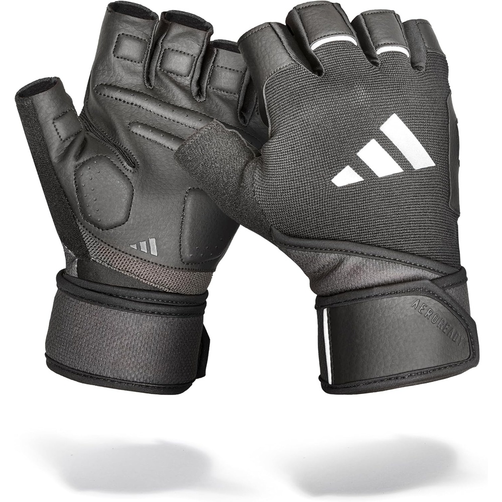 image:imageadidas Wrist Wrap Training amp Weightlifting Gloves Fingerless Workout GlovesXLarge