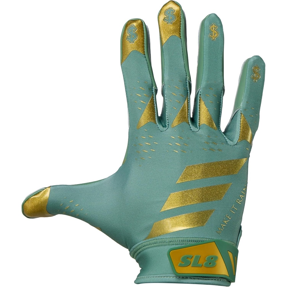 image:imageadidas Youth Scorchlight 8 Hype Football Receiving GlovesGreenMetallic Gold