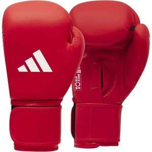 ADIDAS Amateur Competition Boxing and Kickboxing Gloves, USA Boxing Approved and IBA Approved(Red)