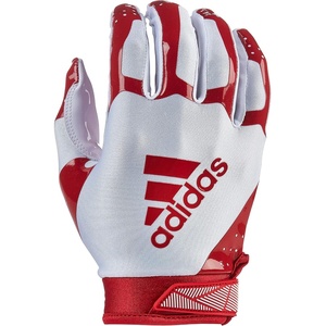 Adidas Adifast 3.0 Youth Football Receiver Glove – Multiple Styles(White/Red)