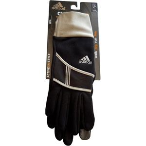 Adidas Mens Dash Gloves Black Silver (Large/X-Large)