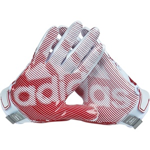 Adidas Scorchlight 6 Youth Receiver Gloves(White/Red)