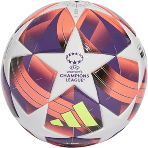 Adidas UEFA Champions League Soccer Ball(White/Aurora Black/Turbo/Silver Metallic)
