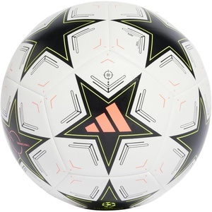Adidas UEFA Champions League Soccer Ball(White/Black/Platin Metallic/Team Solar Yellow)