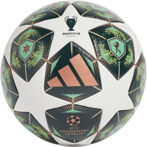 Adidas UEFA Champions League Soccer Ball(White/Shadow Green/Solar Slime/Competition)