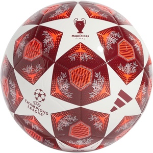 Adidas UEFA Champions League Soccer Ball(White/Solar Red/Collegiate Burgundy)
