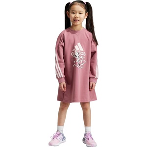 Adidas Unisex-Child Disney Minnie and Daisy Dress(Preloved Crimson/Sandy Pink Met./Sandy Pink)