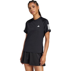 Adidas Womens Club Tennis Climacool 3-Stripes T-Shirt(Black)