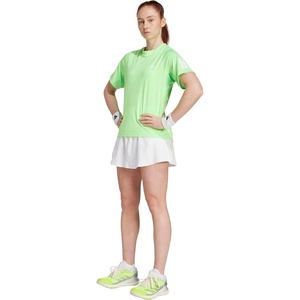 Adidas Womens Club Tennis Climacool 3-Stripes T-Shirt(Lime Burst)