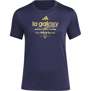 Adidas Womens Club Tennis Climacool 3-Stripes T-Shirt(Team Navy Blue/La Gallaxy)