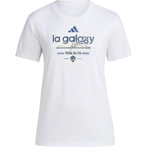 Adidas Womens Club Tennis Climacool 3-Stripes T-Shirt(White/La Gallaxy)