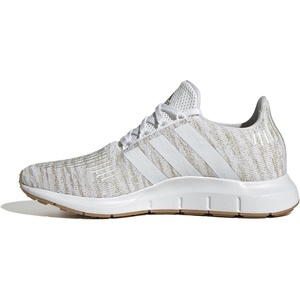 Adidas Womens Swift Run 1.0(White/Ivory/Gold Metallic)
