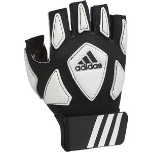 Adidas Youth Scorch Destroy 2 Half Finger Lineman’s Glove, Mutiple Sizes & Colors(Black/White)