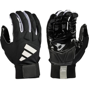 Adidas Youth Scorch Destroy 3 Full Finger Lineman’s Glove, Black/White, Multiple Sizes(Medium)