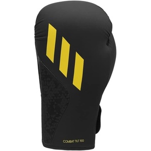 Adidas x Anderson Silva Tilt150 Boxing Gloves – Premium PU Shell, Enhanced Wrist Support, Optimal Punch Alignment for Men, Women, Kids, Boxing, Kickboxing, MMA, Punching Gloves, MMA Gloves(Black/Black/Yellow/Camo)