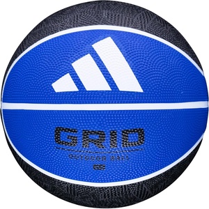 adidas | Grid | Recreational Rubber Basketball | Durable for Outdoor & Indoor Play(Black/Royal)