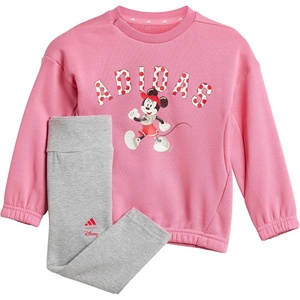 adidas Baby Girls’ Disney Minnie Mouse Jogger Set(Pink Fusion/Multicolor/Pure Ruby)