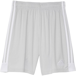 adidas Boys’ Classic 3-Stripes Shorts(Team Light Grey/White)