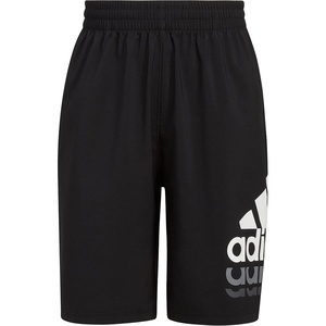 adidas Boys’ Elastic Waistband Essential Woven Sportswear Shorts(Black)