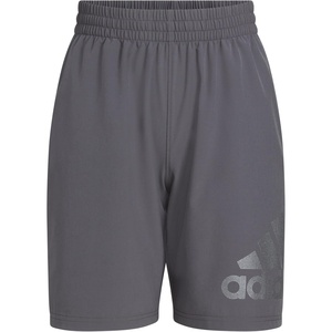 adidas Boys’ Elastic Waistband Essential Woven Sportswear Shorts(Dark Grey)