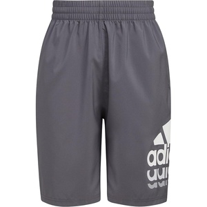 adidas Boys’ Elastic Waistband Essential Woven Sportswear Shorts(Grey Five)