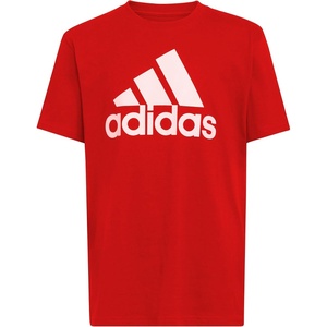 adidas Boys Short Sleeve World Cup Two Color Logo Tee(Red Core)