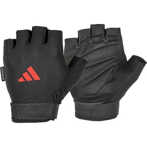 adidas Essential Training & Weightlifting Gloves, Fingerless Workout Gloves(Red)