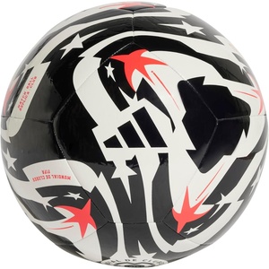 adidas FIFA Club World Cup Club Ball – Inspired Design, Durable Construction, Official Tournament Logo(White/Black/Lucid Red/Club)
