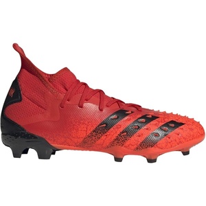 adidas Fingersave Predator Match Glove Soccer Shoe (mens) Red/Black/Solar Red 6.5