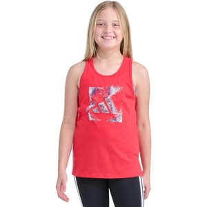 adidas Girls’ Sleeveless Racer Back Tank(B Red)