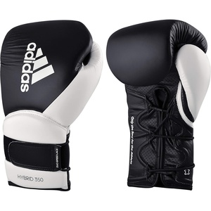 adidas Hybrid 350 Elite Boxing Training Gloves(BLACK / WHITE)