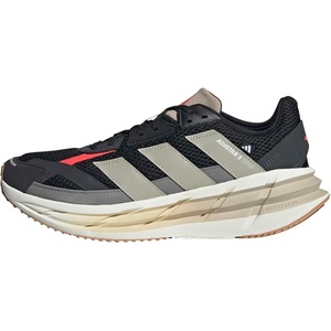 adidas Mens Adistar 3 Sportswear Lace Up Sneakers Shoes Casual – Grey(Black/Wonder Beige/Lucid Red)