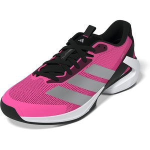 adidas Men’s Adizero Ubersonic 5 Tennis Shoes(Lucid Pink/Silver Metallic/Black)