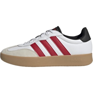 adidas Men’s Barreda Fashion Sneakers(White/Better Scarlet/Black)