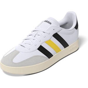 adidas Men’s Barreda Fashion Sneakers(White/Black/Utility Yellow)