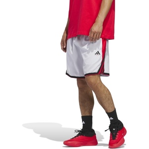 adidas Men’s Crazylite Basketball Shorts(Dash Grey/Pure Ruby)