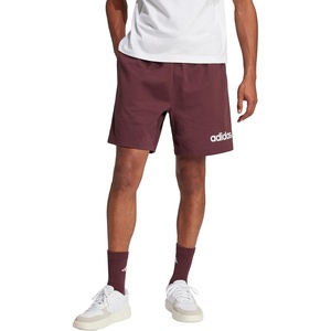 adidas Mens Essentials Linear Single Jersey 7-inch Shorts(Aurora Ruby/White)