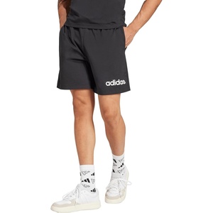 adidas Mens Essentials Linear Single Jersey 7-inch Shorts(Black/White)