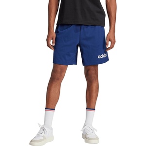 adidas Mens Essentials Linear Single Jersey 7-inch Shorts(Dark Blue/White)