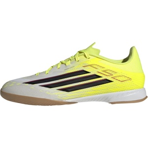 adidas Men’s F50 League Indoor Soccer Shoes(Team Solar Yellow/Black/Lucid Red)