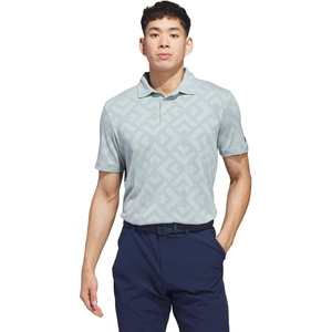adidas Men’s Ultimate365 Jacquard Climacool Polo Shirt(Wonder Sage  Collegiate Navy)