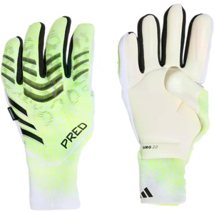 adidas Predator Pro Fingersave Goalkeeper Gloves – Cushioned, Reinforced with URG 2.0 Latex Palm & Fingersave Spines for Ultimate Shot-Stopping Performance(Yellow)